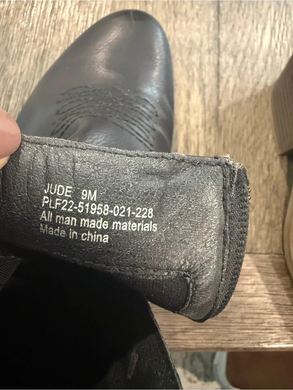 FRYE AND CO. Women’s Black Faux Leather Ankle Booties with Side Zip